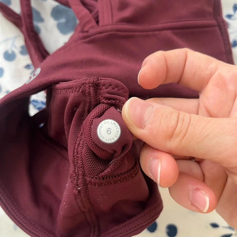 lululemon athletica Burgundy Sports Bra - Picture 3 of 3